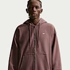Nike Solo Swoosh Men's Full-Zip Fleece Hoodie. Nike.com